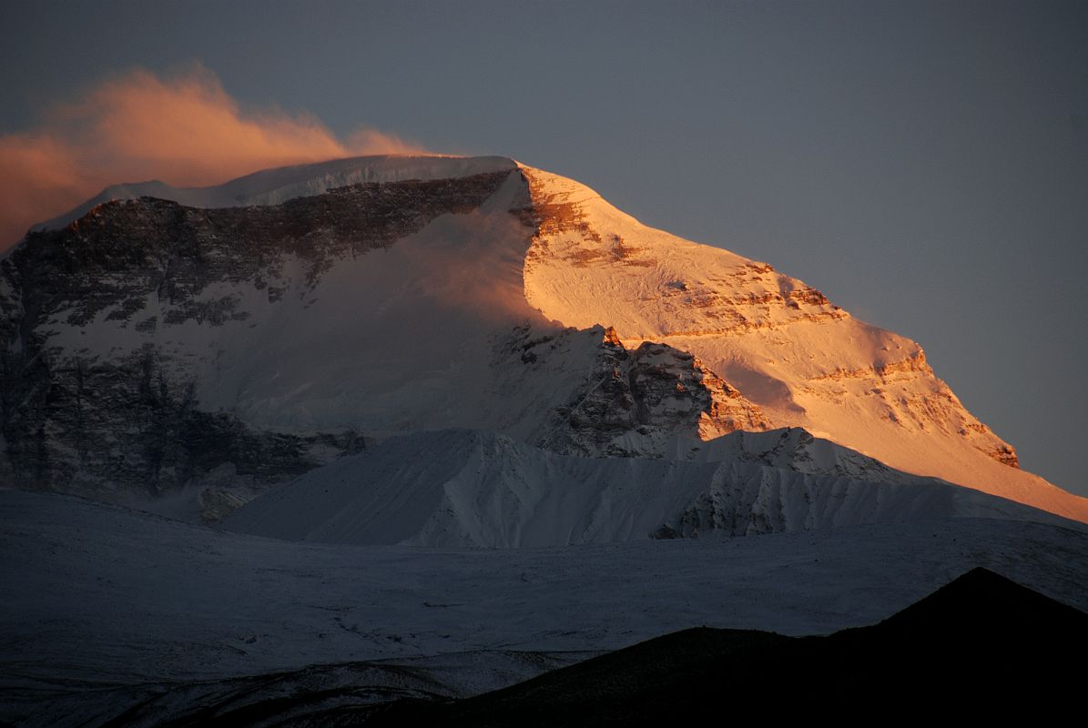 09 Cho Oyu At Sunset From Chinese Base Camp Cho Oyu (8201m) is particularly beautiful at sunset seen from Chinese Base Camp (4908m).